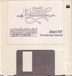 Artwork on the Disc for Lancelot on the Atari ST.