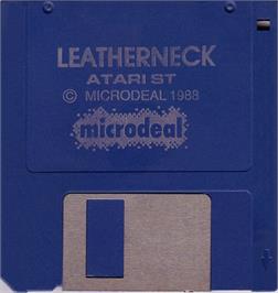 Artwork on the Disc for Leather Neck on the Atari ST.