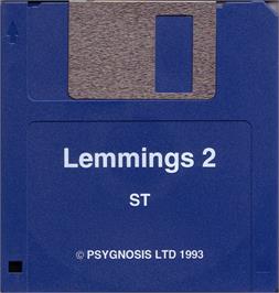 Artwork on the Disc for Lemmings 2: The Tribes on the Atari ST.