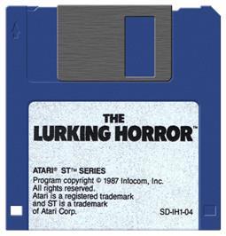 Artwork on the Disc for Lurking Horror on the Atari ST.