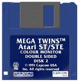 Artwork on the Disc for Mega Twins on the Atari ST.