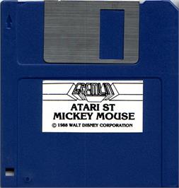 Artwork on the Disc for Mickey Mouse: The Computer Game on the Atari ST.