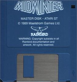 Artwork on the Disc for Mind Bender on the Atari ST.