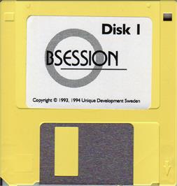 Artwork on the Disc for Obsession on the Atari ST.