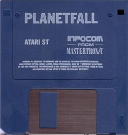 Artwork on the Disc for Planetfall on the Atari ST.