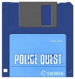 Artwork on the Disc for Police Quest: In Pursuit of the Death Angel on the Atari ST.