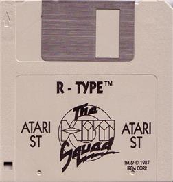 Artwork on the Disc for R-Type on the Atari ST.