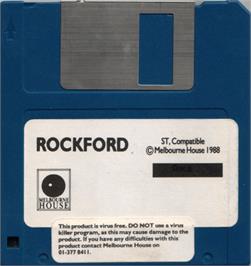 Artwork on the Disc for Rockford: The Arcade Game on the Atari ST.