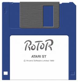 Artwork on the Disc for Rotor on the Atari ST.