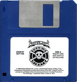 Artwork on the Disc for Sid Meier's Pirates on the Atari ST.