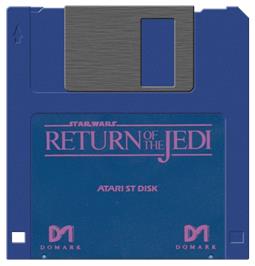 Artwork on the Disc for Star Wars: Return of the Jedi on the Atari ST.