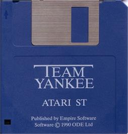 Artwork on the Disc for Team Yankee on the Atari ST.