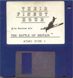 Artwork on the Disc for Their Finest Hour: The Battle of Britain on the Atari ST.