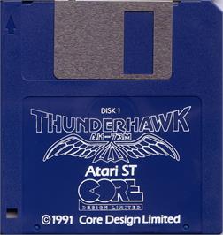 Artwork on the Disc for Thunderhawk AH-73M on the Atari ST.