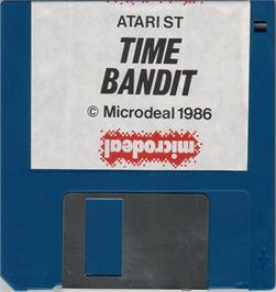 Artwork on the Disc for Time Bandit on the Atari ST.