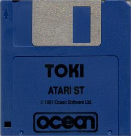 Artwork on the Disc for Toki: Going Ape Spit on the Atari ST.
