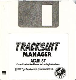 Artwork on the Disc for Tracksuit Manager on the Atari ST.