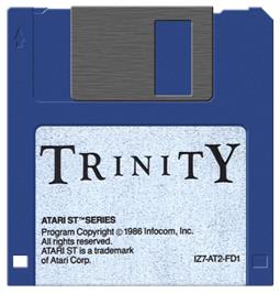 Artwork on the Disc for Trifide on the Atari ST.