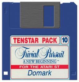 Artwork on the Disc for Trivial Pursuit: A New Beginning on the Atari ST.