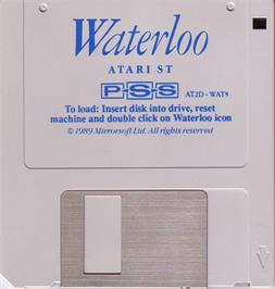 Artwork on the Disc for Waterloo on the Atari ST.