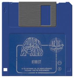 Artwork on the Disc for Wild West World on the Atari ST.