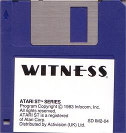 Artwork on the Disc for Witness on the Atari ST.