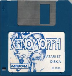 Artwork on the Disc for Xenomorph on the Atari ST.