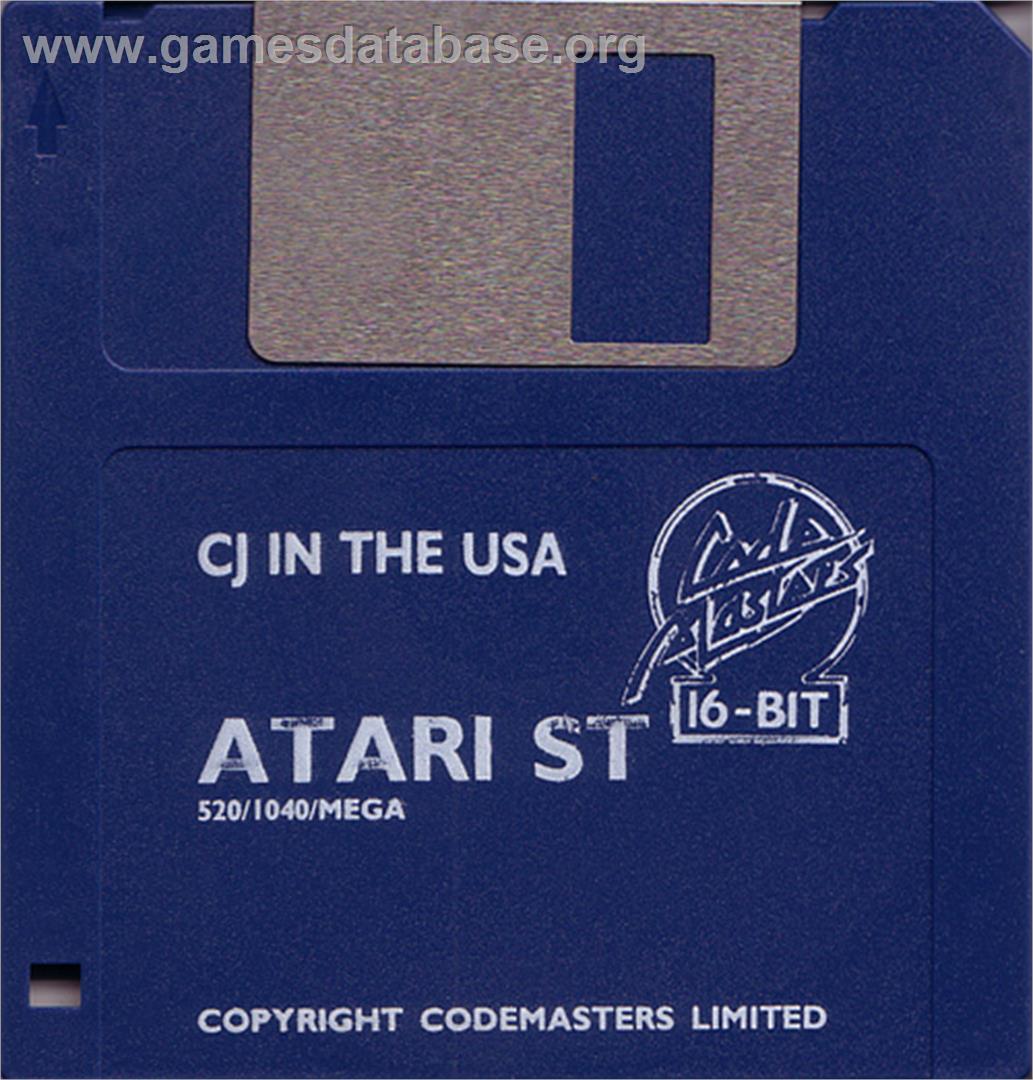 CJ In the USA - Atari ST - Artwork - Disc