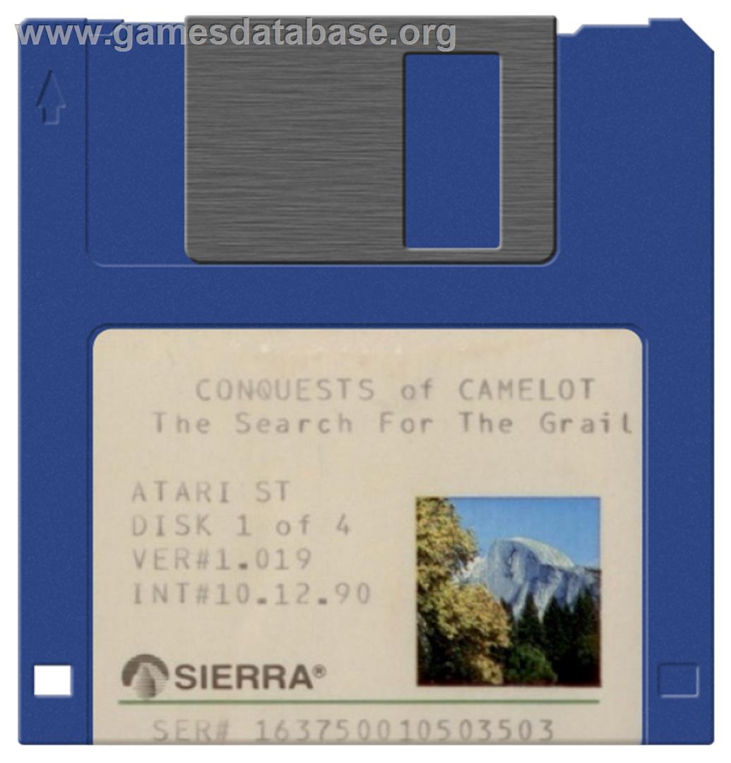 Conquests of Camelot: The Search for the Grail - Atari ST - Artwork - Disc