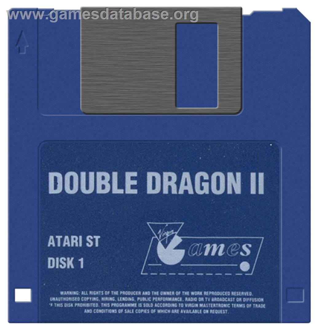 Double Dragon II - The Revenge - Atari ST - Artwork - Disc