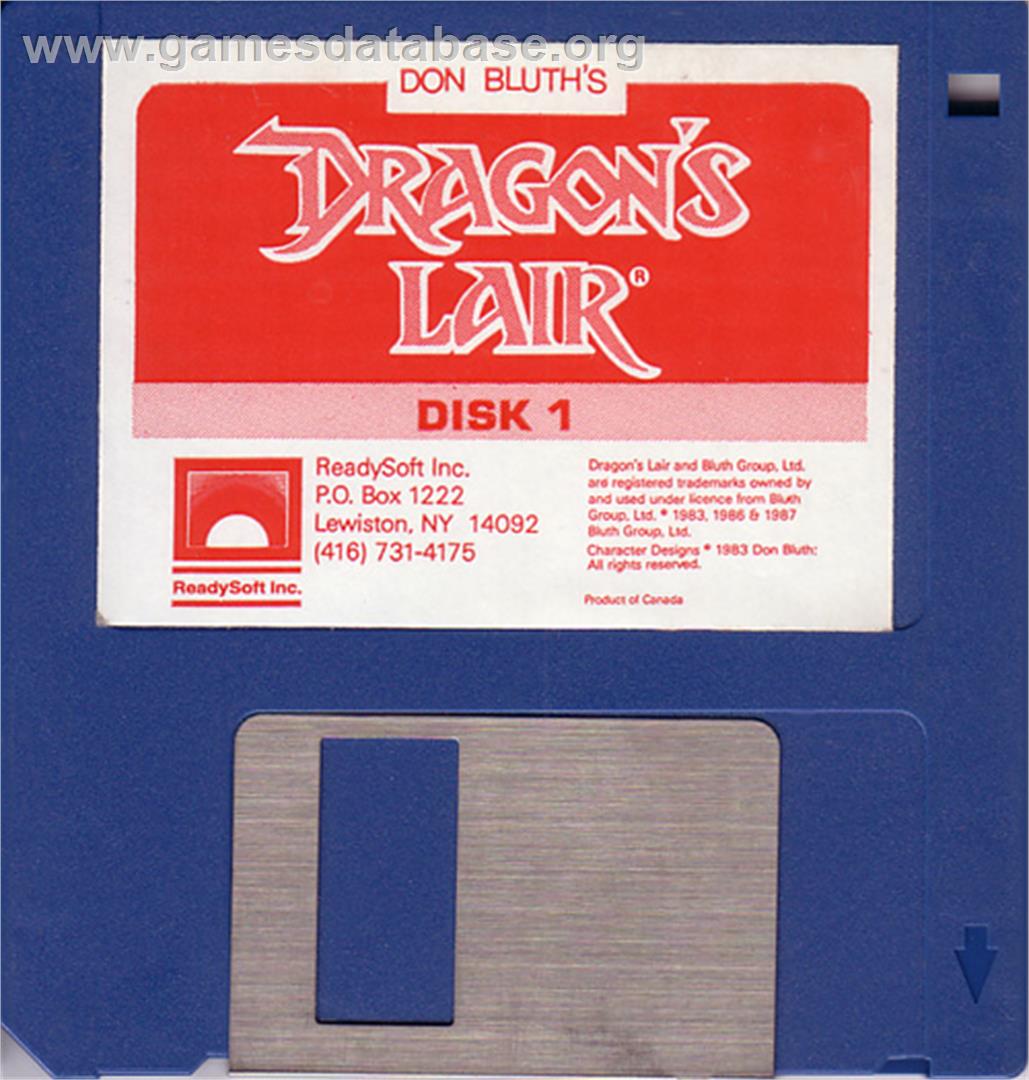 Dragon's Lair - Atari ST - Artwork - Disc