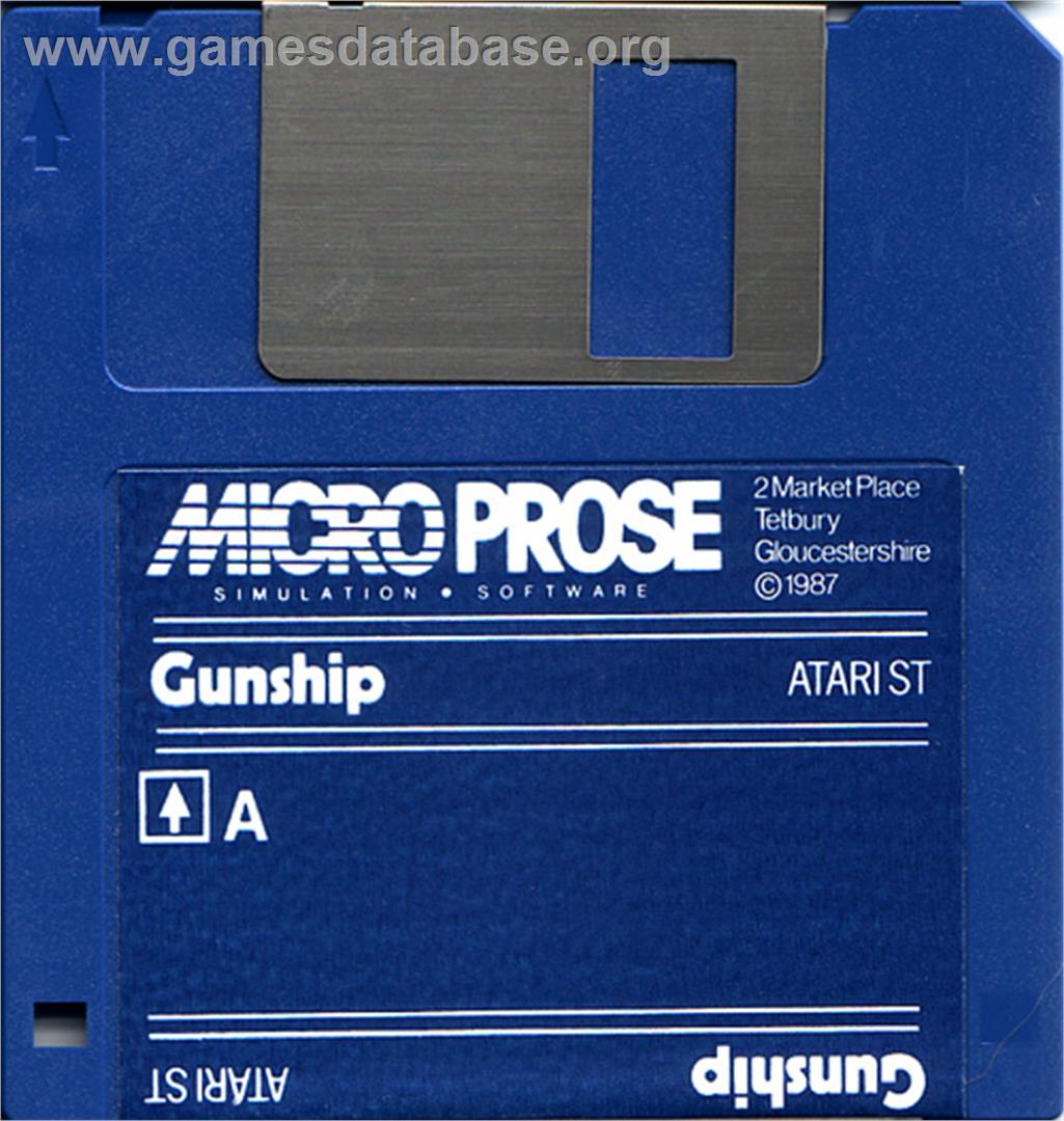 Gunship - Atari ST - Artwork - Disc