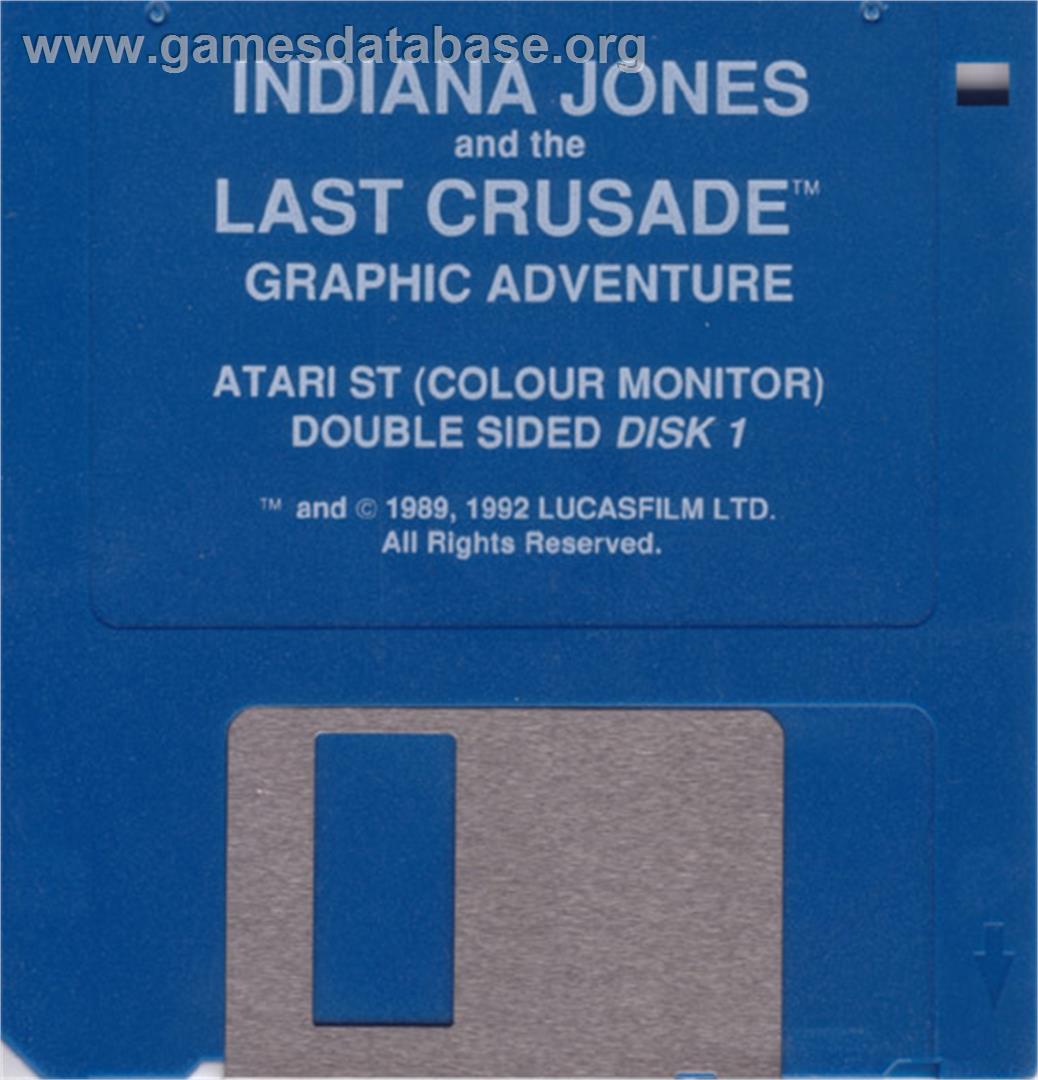 Indiana Jones and the Last Crusade: The Graphic Adventure - Atari ST - Artwork - Disc