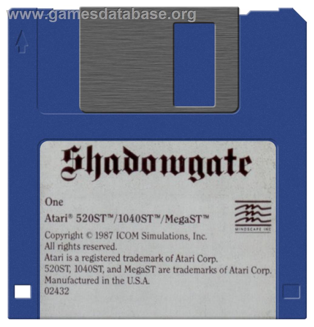 Shadowgate - Atari ST - Artwork - Disc