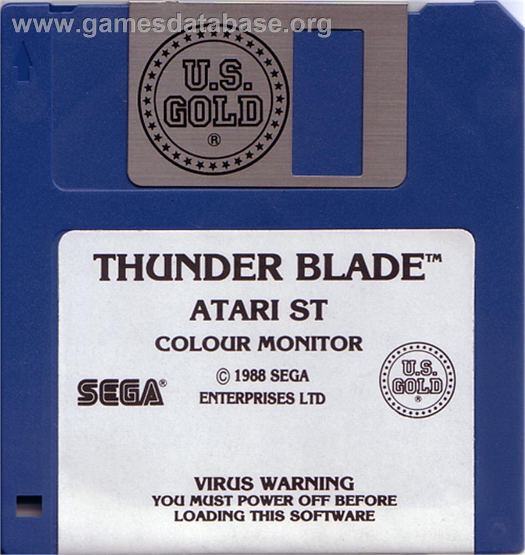 Thunder Blade - Atari ST - Artwork - Disc