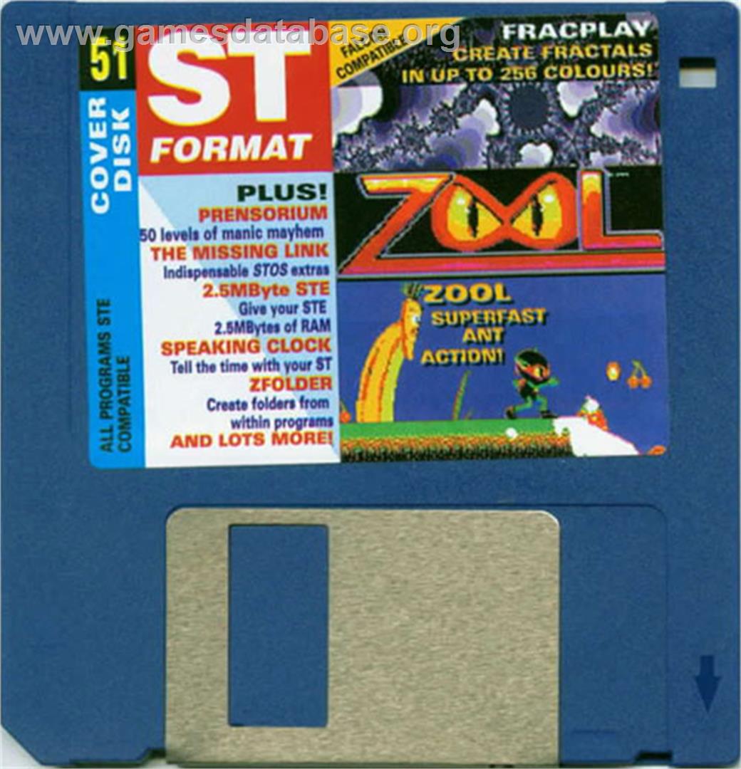 Zool - Atari ST - Artwork - Disc
