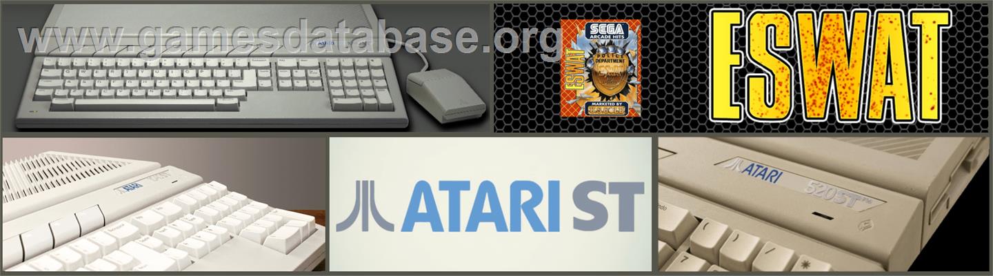 E-SWAT: Cyber Police - Atari ST - Artwork - Marquee