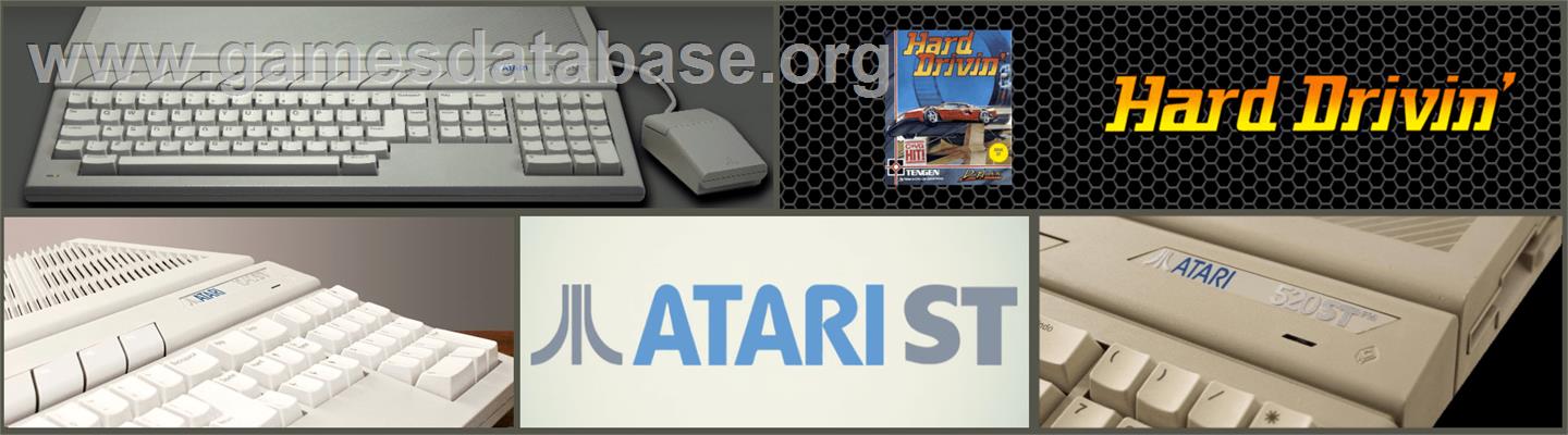 Hard Drivin' - Atari ST - Artwork - Marquee