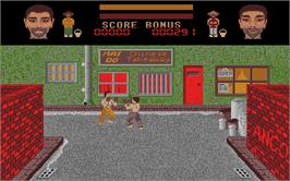 In game image of 4D Boxing on the Atari ST.