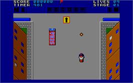 In game image of Action Fighter on the Atari ST.