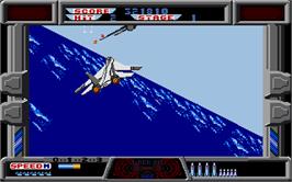 In game image of After Burner on the Atari ST.