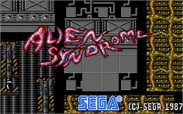 In game image of Alien Syndrome on the Atari ST.