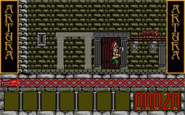 In game image of Artura on the Atari ST.