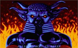 In game image of Baal on the Atari ST.