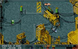 In game image of Bad Lands on the Atari ST.
