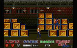 In game image of Beverly Hills Cop on the Atari ST.