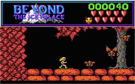 In game image of Beyond the Ice Palace on the Atari ST.
