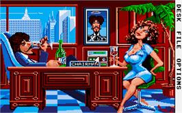 In game image of Big Business on the Atari ST.