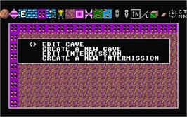 In game image of Boulder Dash Construction Kit on the Atari ST.