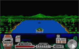 In game image of Butcher Hill on the Atari ST.